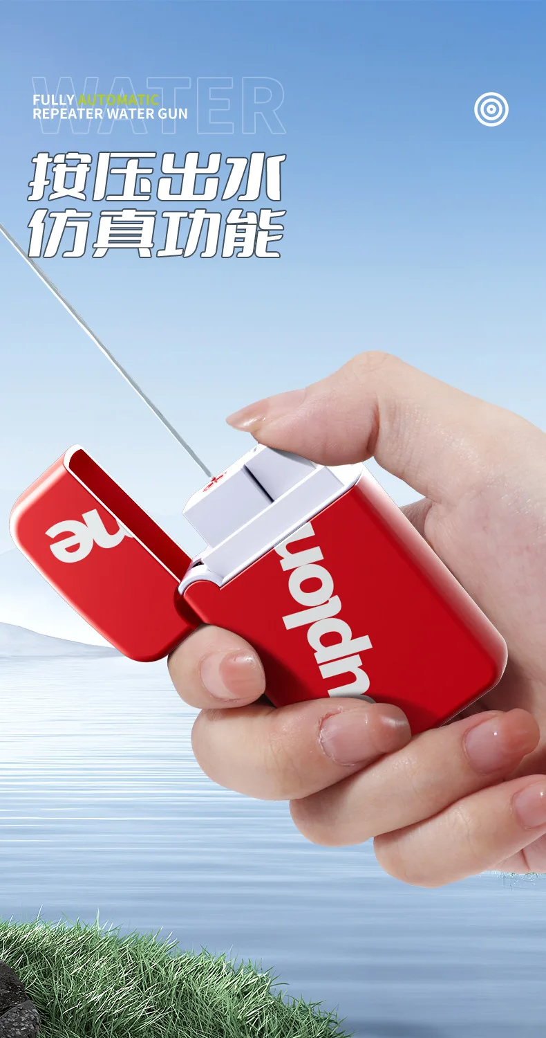 2024 Lighter Water Gun Toy Water Spray Creative Prank Water Dispenser Spray Smoke Extinguisher Spoof Small Gift to Boyfriend