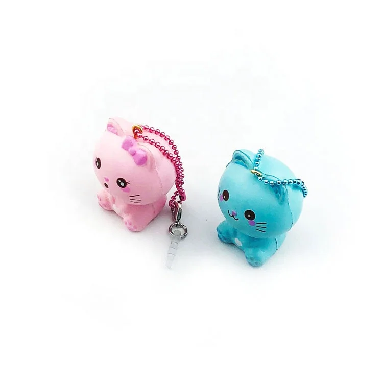 
Supplier Puni maru PU foam kawaii cotton candy kitty soft scented mini animal rare squishy toys for kids. 