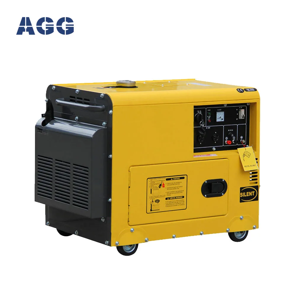 AGG Silent Diesel Generators 3kva 4kva 5kva 6kva Small Portable Generator With Strong Power