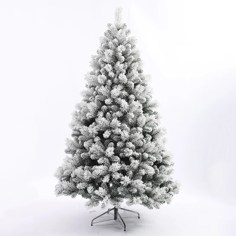 Customized Luxury Snow Christmas Tree With Metal Stand Suitable For Home, Shopping Mall, Party Decoration
