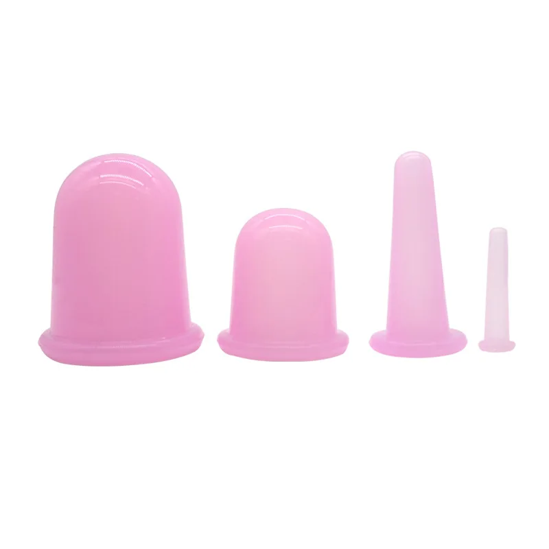 Droshipping Factory Body Massage 4 pcs size Vacuum Suction Facial Cupping Cups for Face