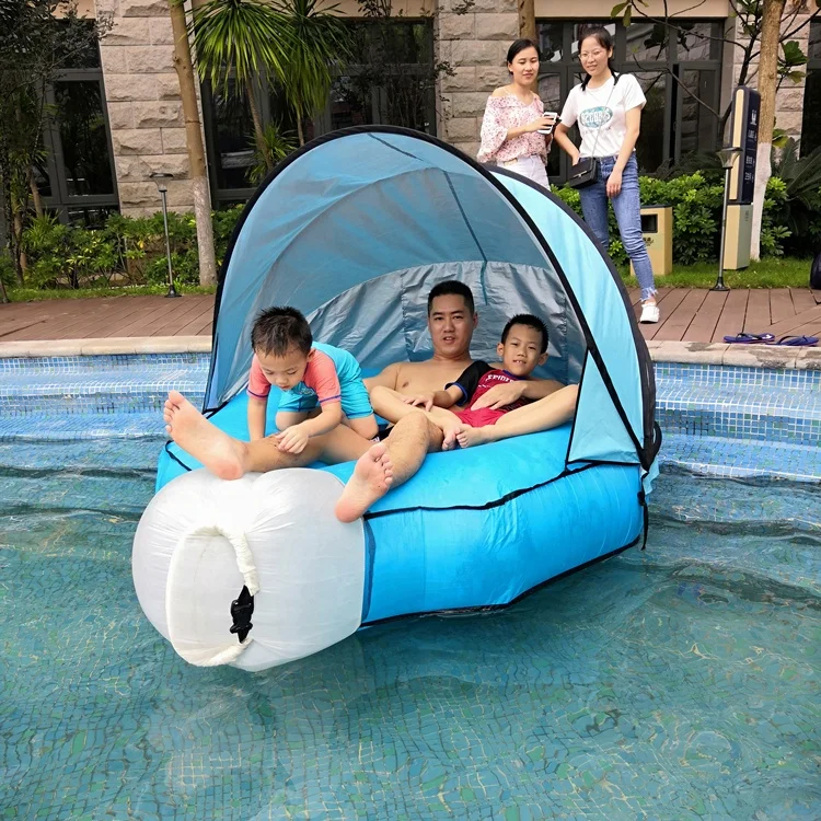 Top Seller Canopy Double Camping Sleeping Bag Pod Inflatable Air Lounger Sofa with Tent