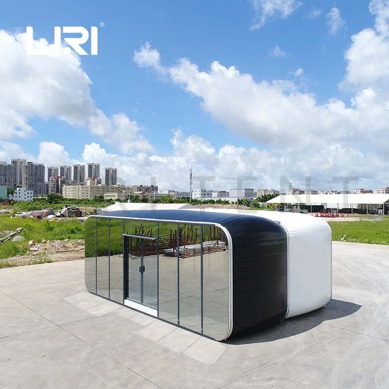 Outdoor Customized Inflatable Modular Capsule House Glamping Tent With Bathroom