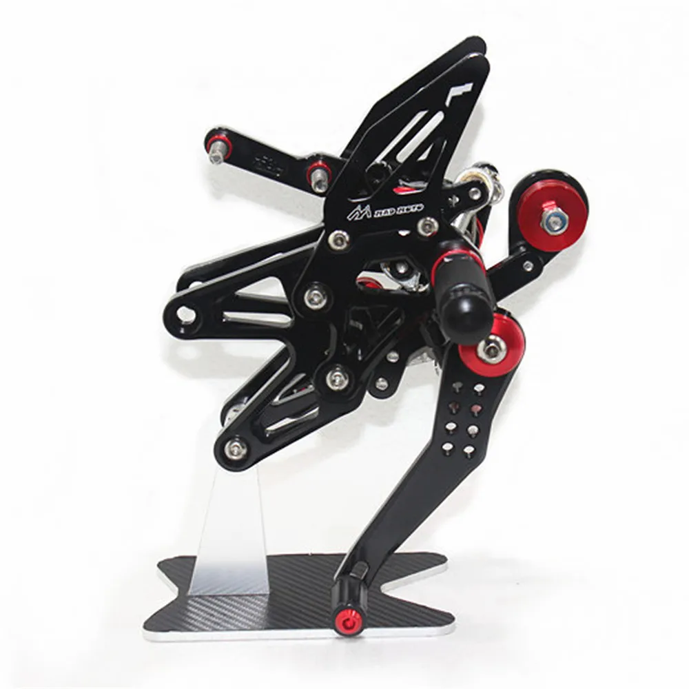 Compatible with DAYTONA 675/ R 2013-2017 CNC Aluminum 6061 Shift Standard Adjustable Rearsets Footpegs