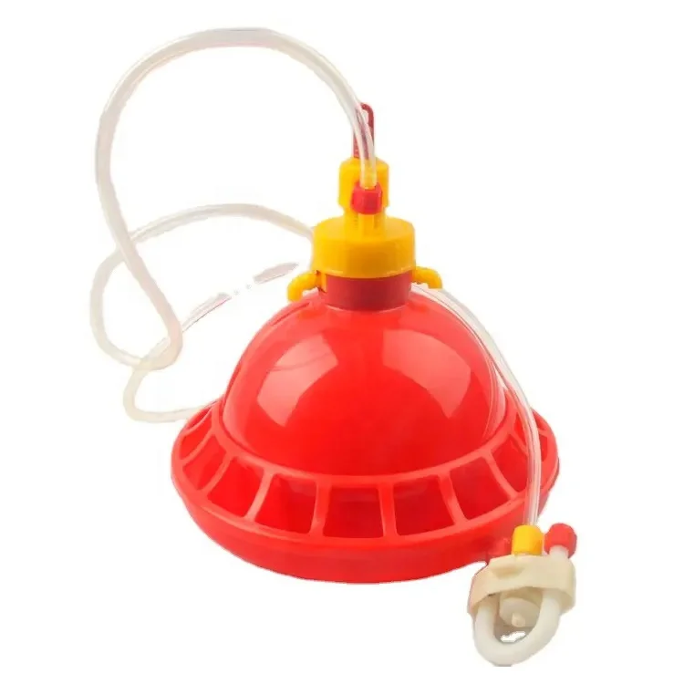 YYA/LM-68 Automatic Plastic Red Poultry Broiler Layer Bell Drinker Complete Kit For Chicken House