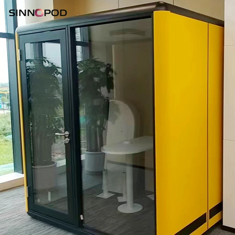 New Design Movable Acoustic Soundproof Office Phone Booth Silence Office Meeting Room Pod Studio Pod Sound Booth