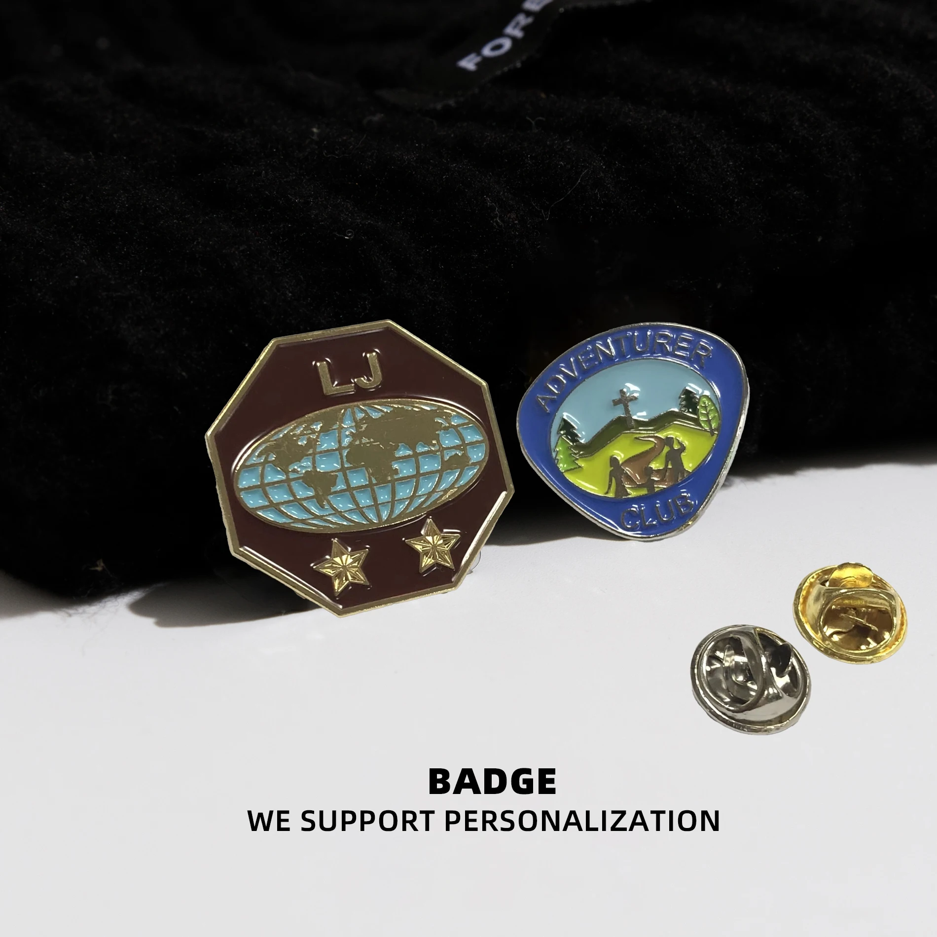 The best selling special brooch can be customized prize badges for sale with metal craft magnets