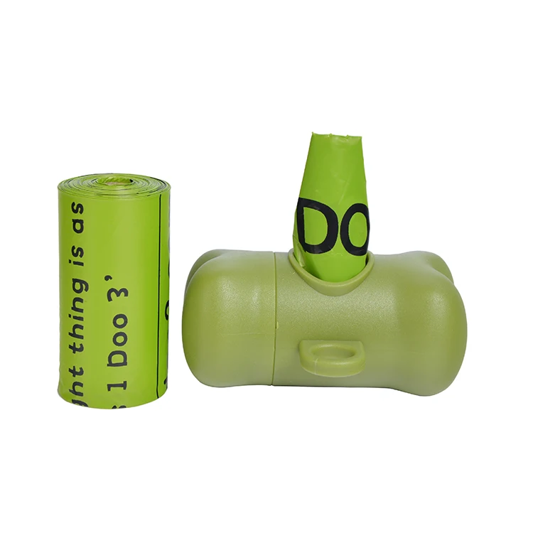 Save 25% duty Biodegradable corn starch pet dog waste poop bag in roll
