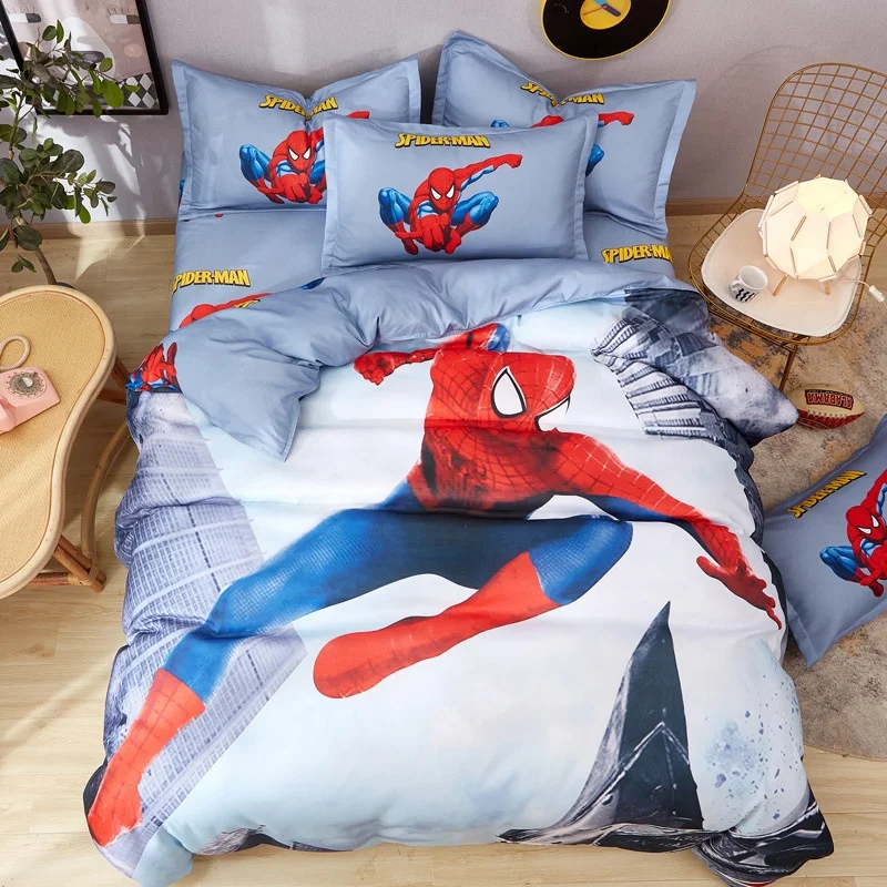 Cute Bed Cover Anime Cartoon Pattern-K Bedding Sets 3D Printed Lightweight Room Decor Sets for Kids Boys Girls