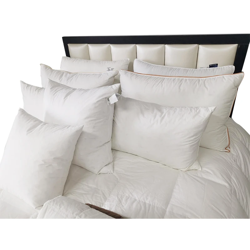 Wholesale washed white goose /duck feather down pillow insert cushion inner for hotel and home used pillow core