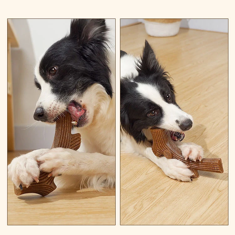 Wholesale New Coffee Wood Puzzle Dog Chew Toys For Pets Aggressive Chewers