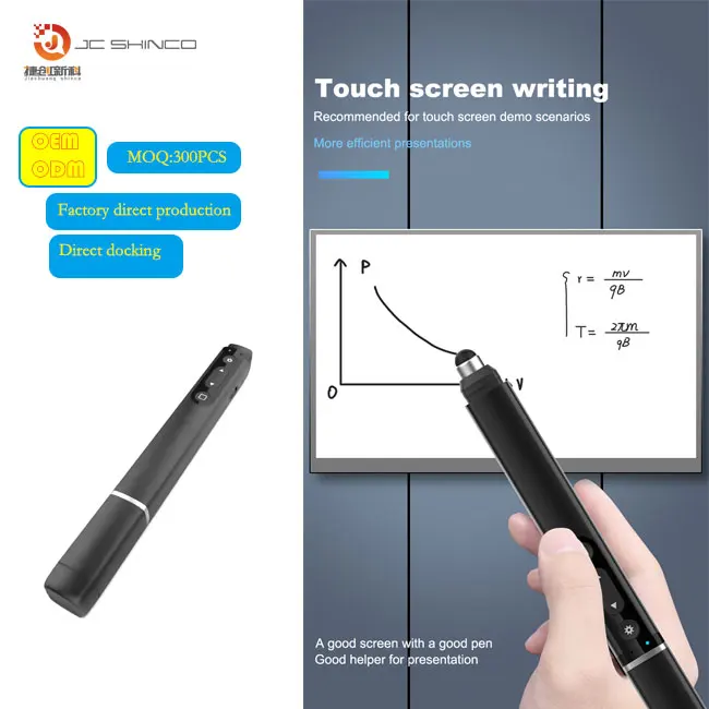 Заводская оптовая продажа мультимедийный 2 4G USB презентационный пульт дистанционного управления беспроводной презентатор с красной лазерной