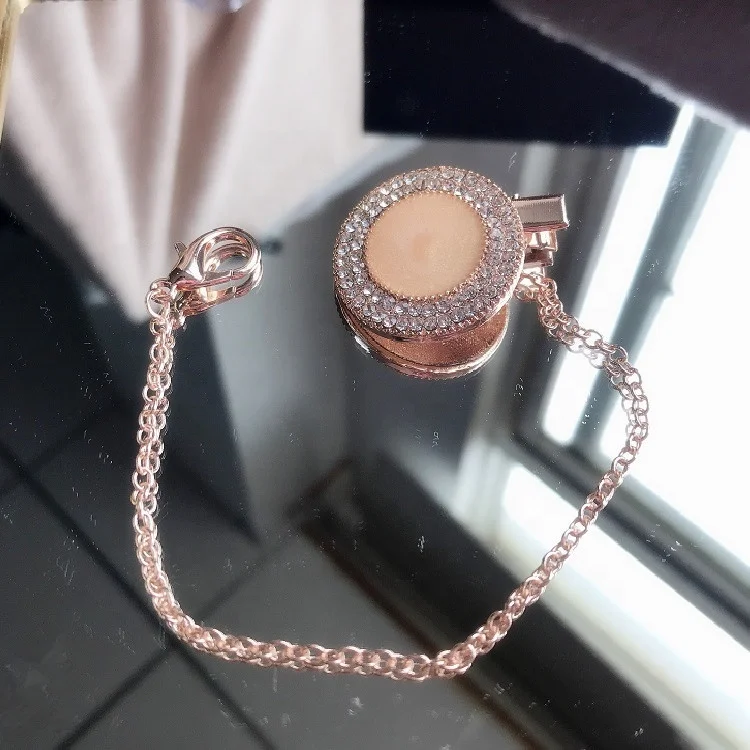 Dollbling Rose Gold Luxury French Pearls Jewelry Bling Baby Pacifier Sublimation DIY Handcrafts Any Name Personalized Dummy