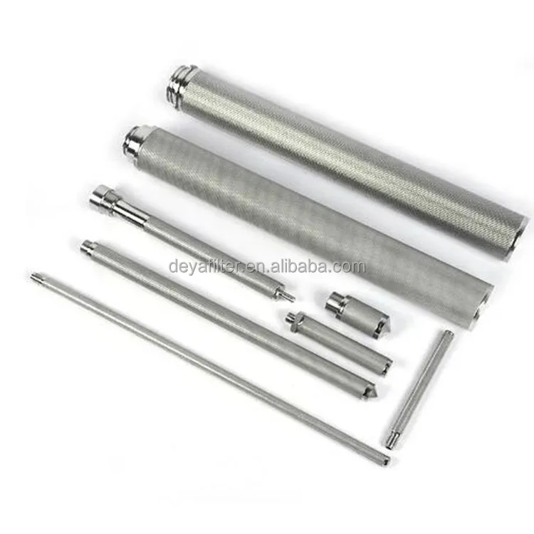 stainless steel porous sintered fiber mesh filter element for cryogenic filter