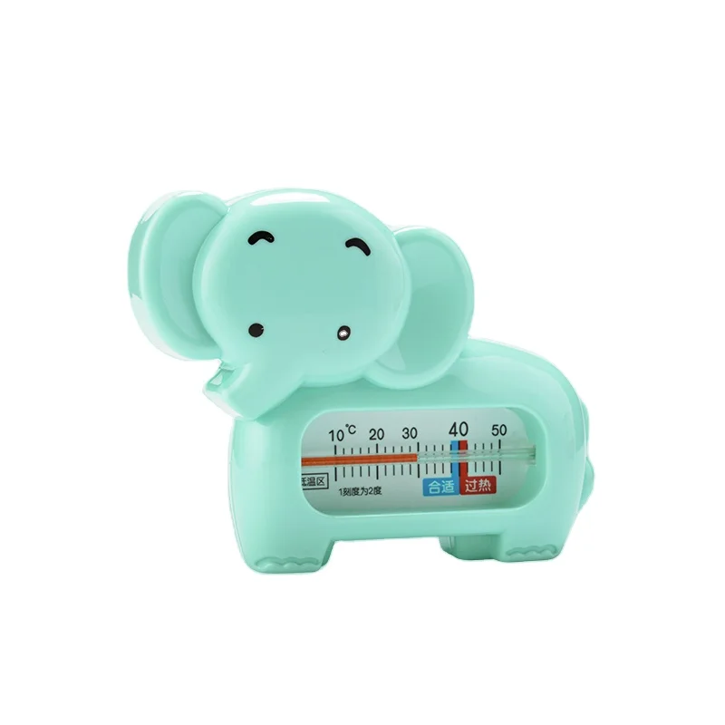 Lovely elephant shape water temperature meter baby bath thermometer floating toy baby bath thermometer