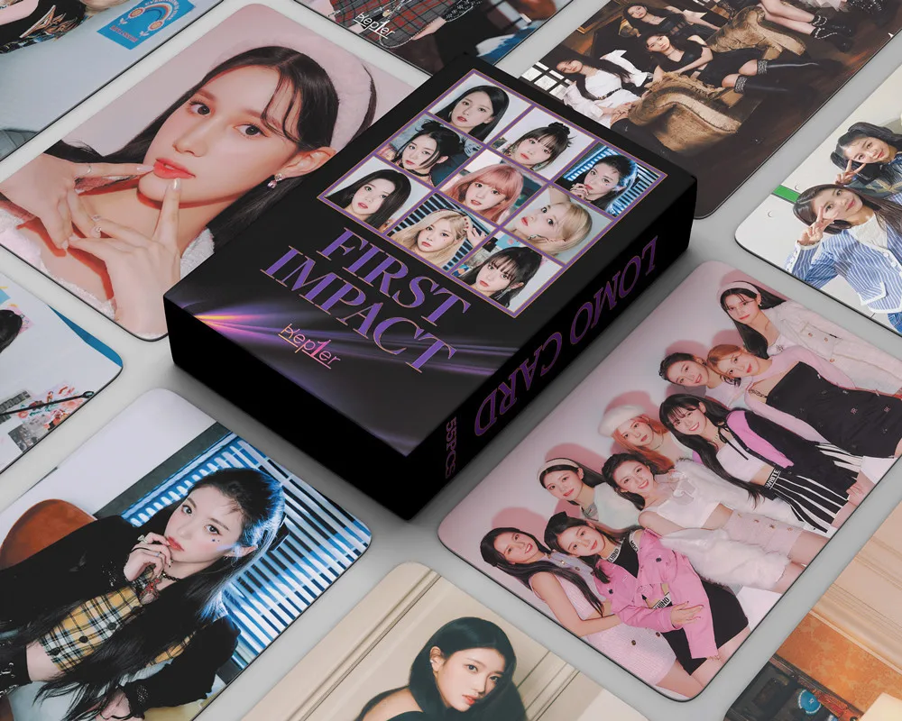 Wholesale 55pcs/box Kpop Idol Merchandise kep1er FIRST IMPACT Photocard Photo Card Lomo Card