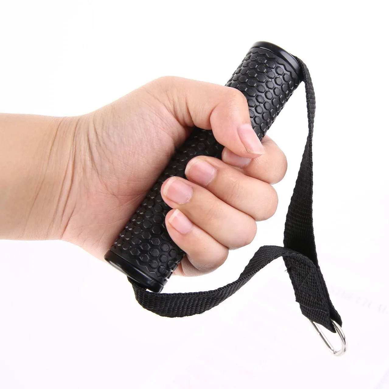 Custom Logo handle Strap Premium fitness accessories pulley gym exercise grip handle with D ring and webbing