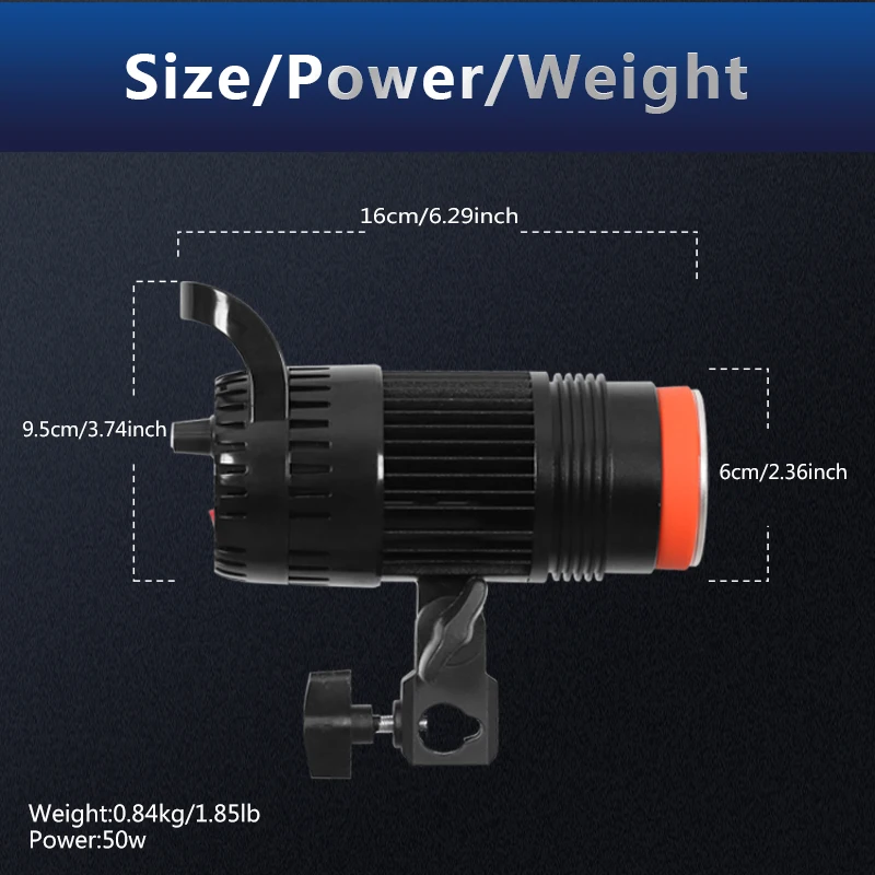 
Video light in RGB light with a good fill light effect just like sunlight 