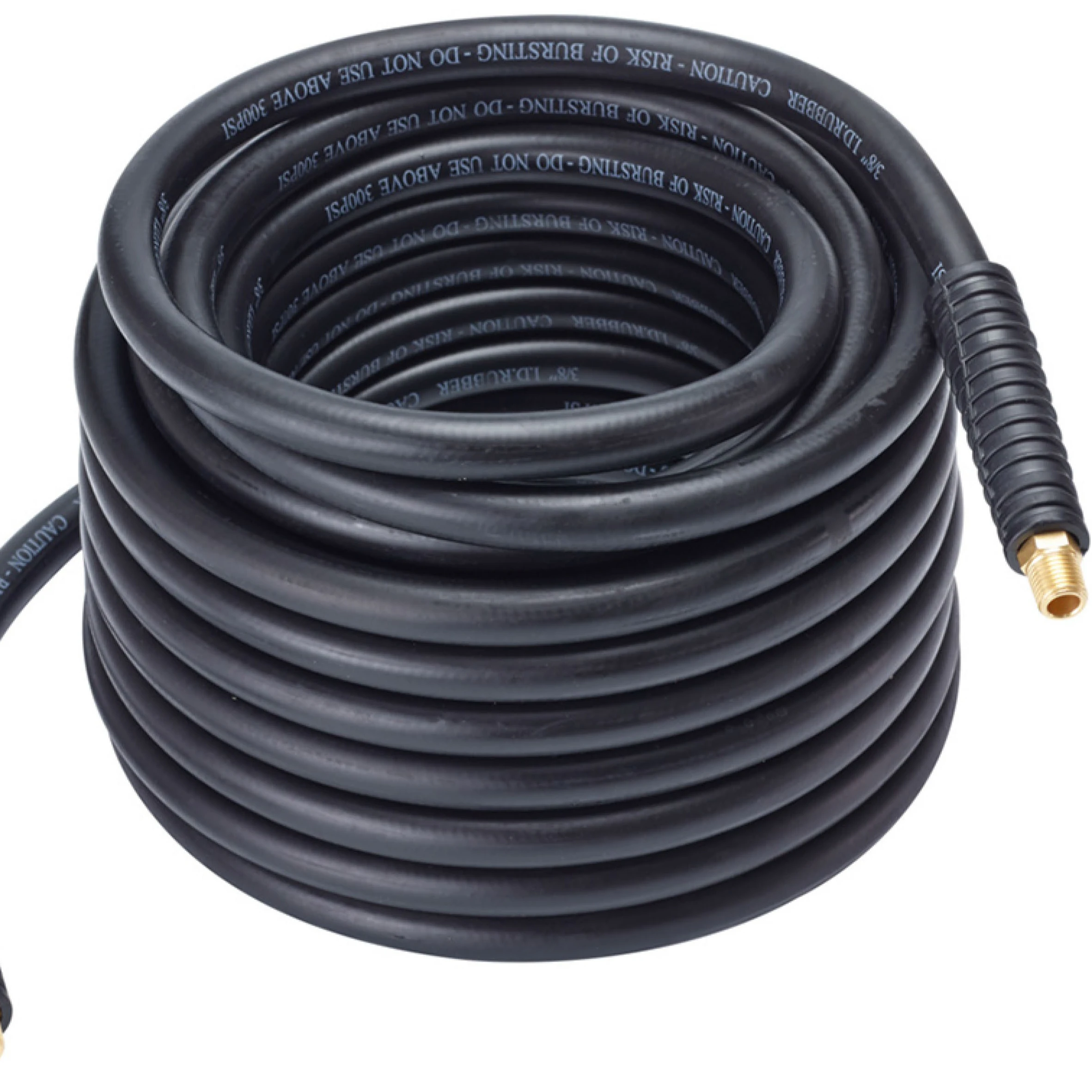 EPDM Hose Lanboom Hose Factory Wholesale Smooth EPDM Rubber Black Polyester Fiber High Pressure Durable Power Air Hose