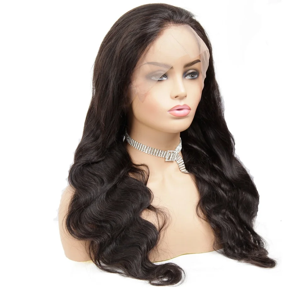 Wholesale hot sale new style transparent lace front wig virgin cuticle aligned Brazilian human hair lace frontal wig