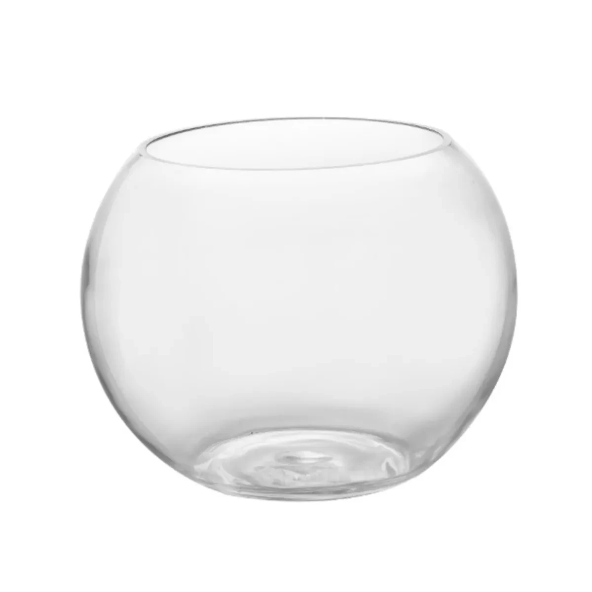 Simple Transparent Spherical Glass Goldfish Tank Home Decorative Water-Raised Glass Flower Arranging Hydroponic Vase