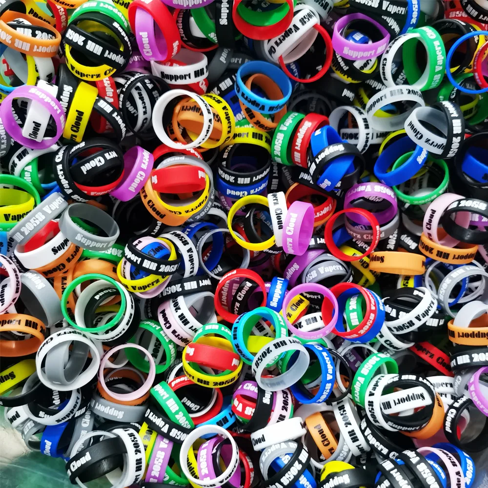 
Various Sizes Color Decorative Silicone Finger Rings 