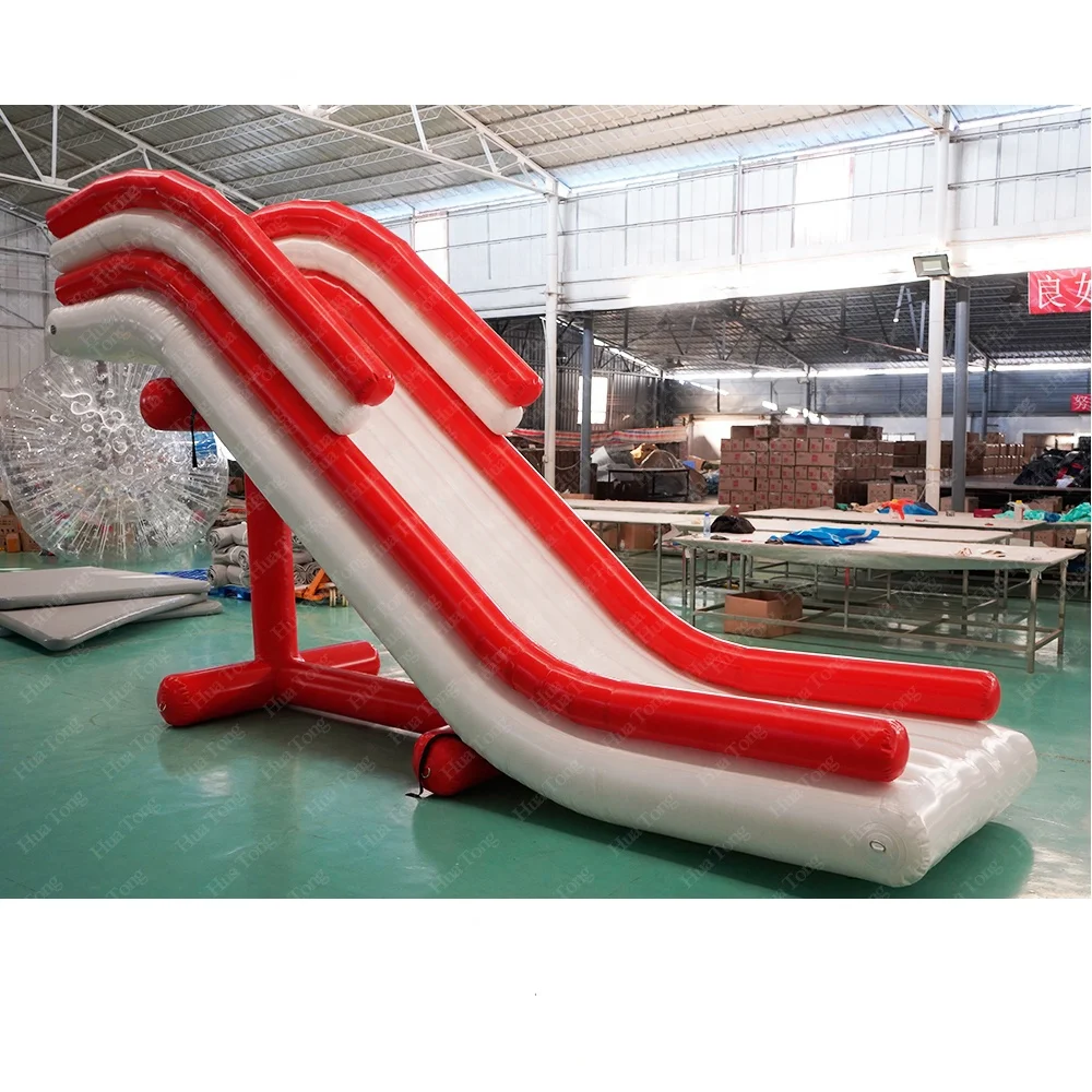 Floating Yacht Boat Water Slide Inflatable Yacht Slide