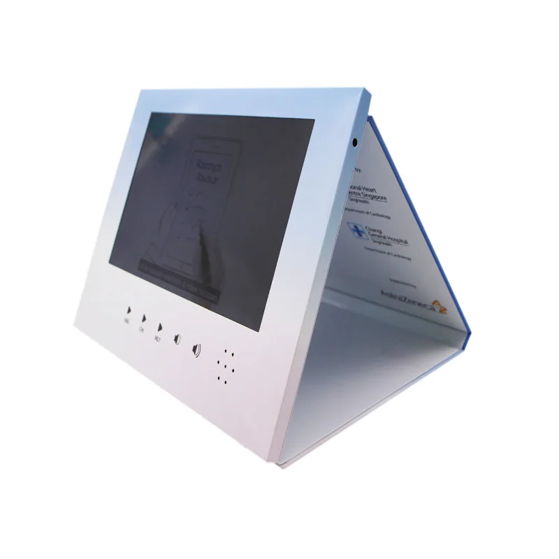  Цифровые lcd Видео брошюры 10 дюймов ips в бумажных поделках для