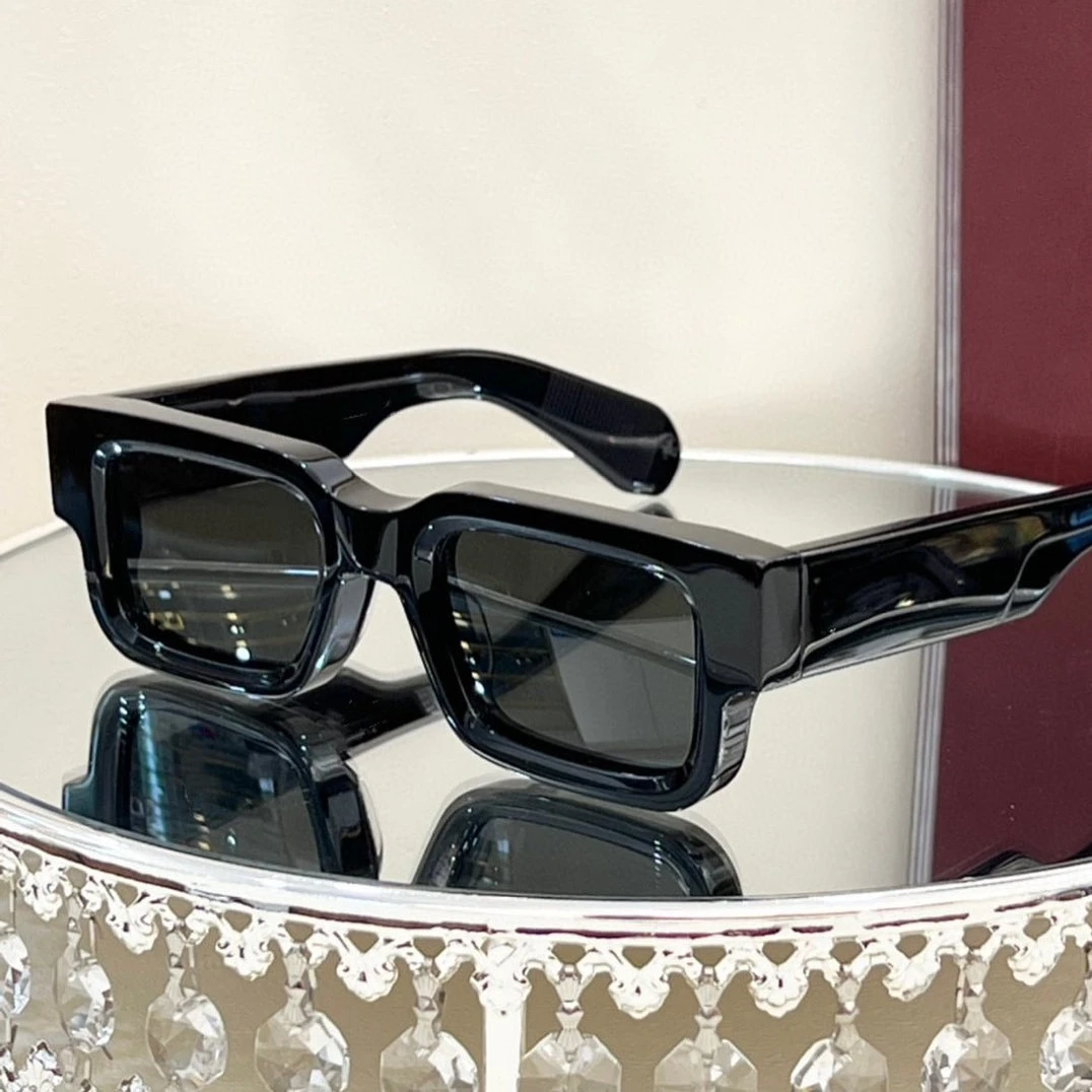 High Quality Polarized Acetate Sunglasses Mens Women Custom Logo Luxury Thick Square Frames Rectangle TAC Sun Glasses