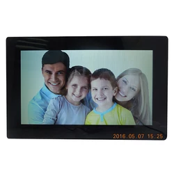 Remote Control Electronic Digital Picture Frame 9 Inch Digital Photo Frame With Mirror Protect Glass