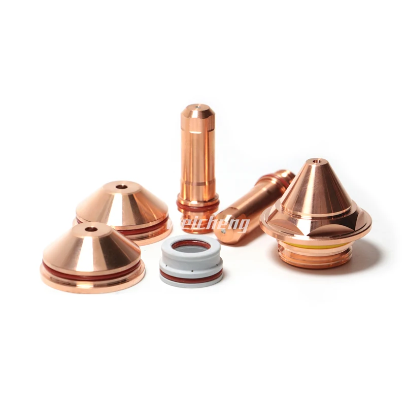 Plasma Cutting Accessories Consumables Copper Electrode Nozzle Shield Swirl Ring for Ajan Cutting Torch