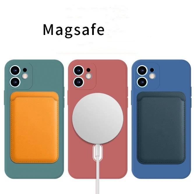 Официальный Оригинальный чехол для i Phone 12 Pro Mag безопасный с беспроводной зарядкой жидкий силиконовый