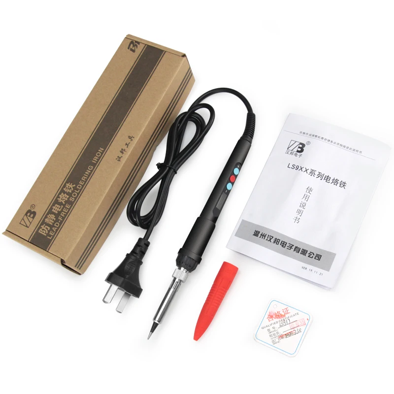 Горячая Распродажа 220V электрическая регулируемая паяльники паяльная сварочный пистолет инструмент температуры станция паяльной 70 Вт