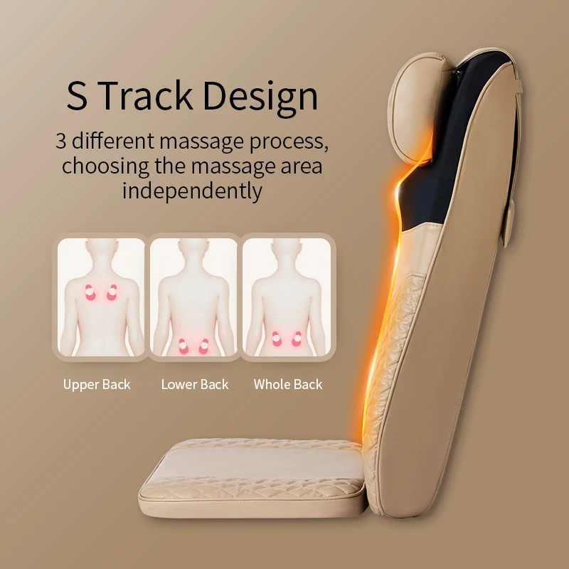 Tapping Kneading Air Compression Shiatsu Vibrating Massage Cushion car seat massager OEM Power ROHS Color massage seat