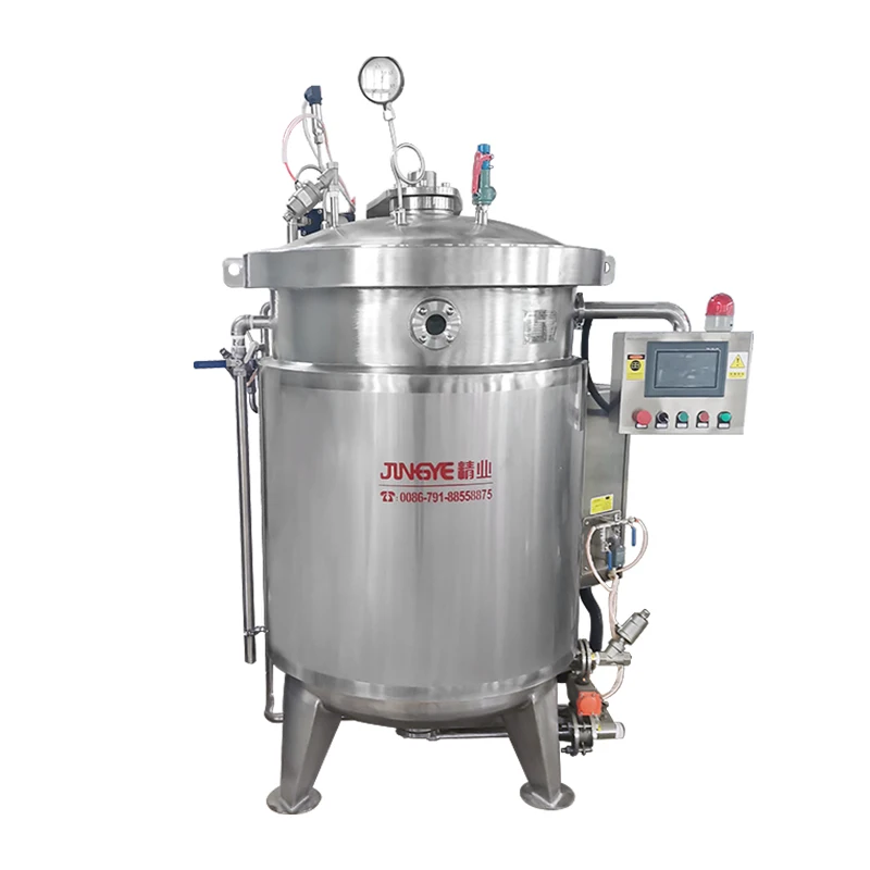 Factory Sale 500L Chicken Broth Chicken Soup Full-auto Cooking Kettle Pressure Cooking Machine Save-time Cooking with PLC
