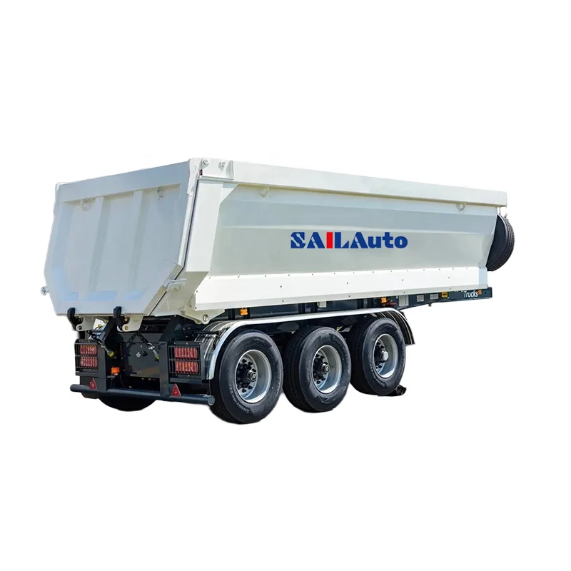SAIL 20 25 30 40 80ton Chinese Production Used Cargo Car Dump Dumping  Tipper Truck Rear Tipper Semi Trailer For Saudi Arabia
