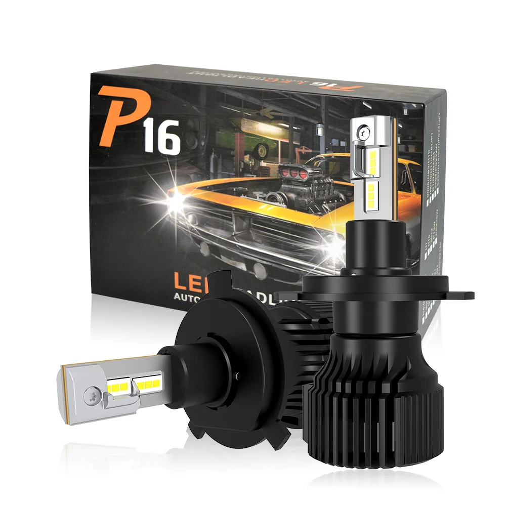 auto Hot selling 100W LED Headlamp Car led headlight H4 H3 H7 H11 9005 9006 9012 Auto Car LED light 6500K Light Bulbs P16