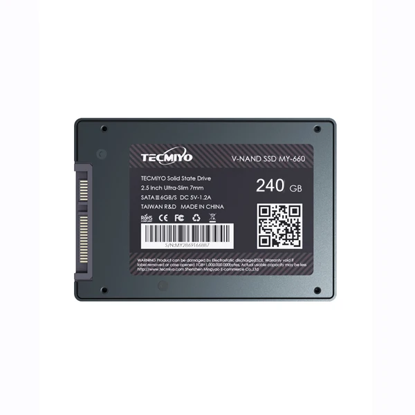  Портативный жесткий диск Tecmiyo ssd 240 ГБ внутренний для настольного ноутбука 256