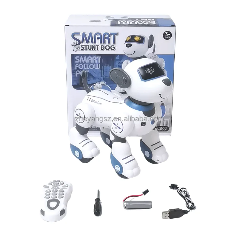 Factory stunt touch smart follow song push ups turn left say hello smart dog robot