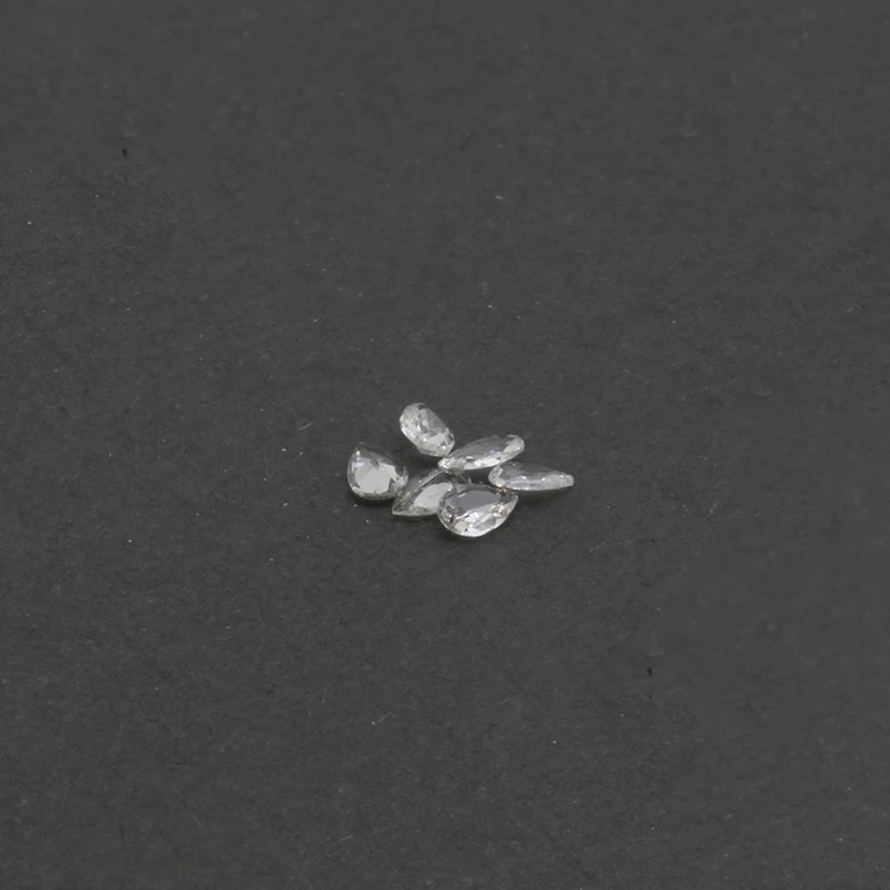 natural white sapphire gems stone pear cut high quality  white  sapphire factory price per carat