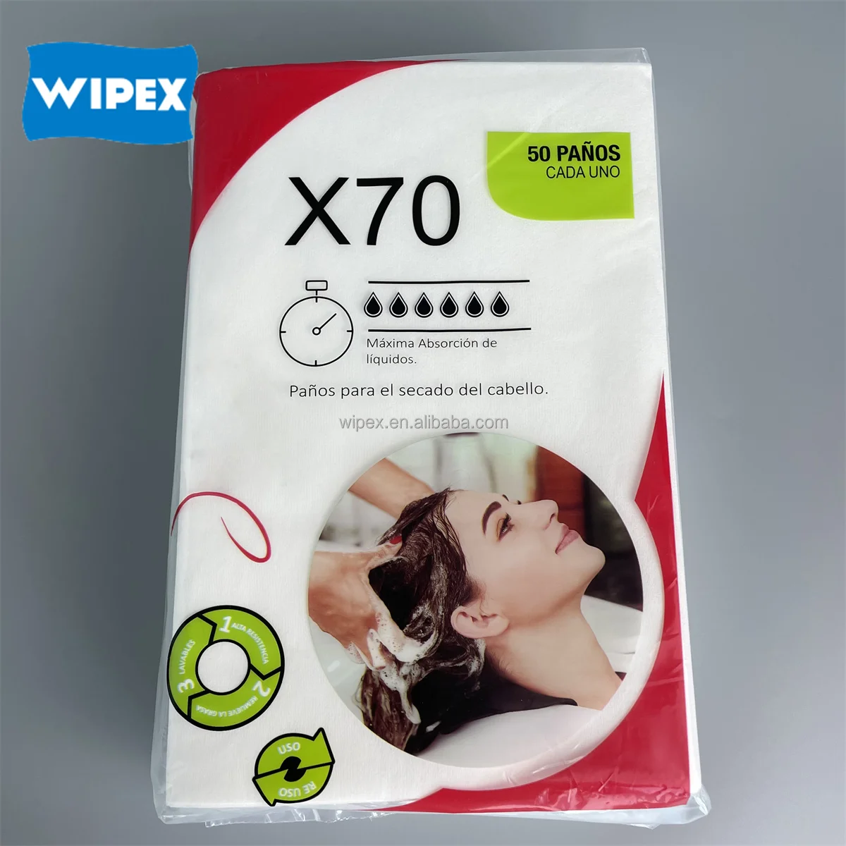 Wipex One Time Use Face Disposable Hair Towel Hotel Beauty Salon Traveling Portable Natural Plant Cellulose Fiber Tissue Towel