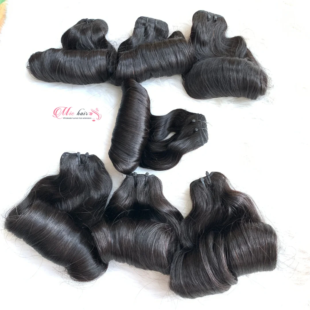 Vietnamese human hair double curly hair virgin hair with factory price