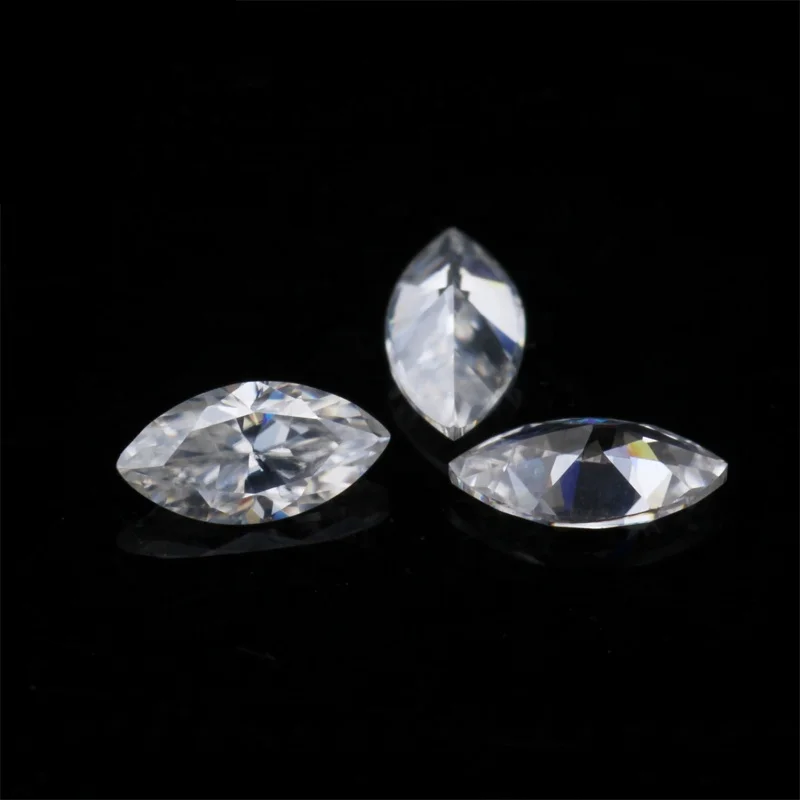 HMOIS moissanite custom GH color cut VVS1 wholesale price manufacturer marquise cut moissanite diamonds for necklace
