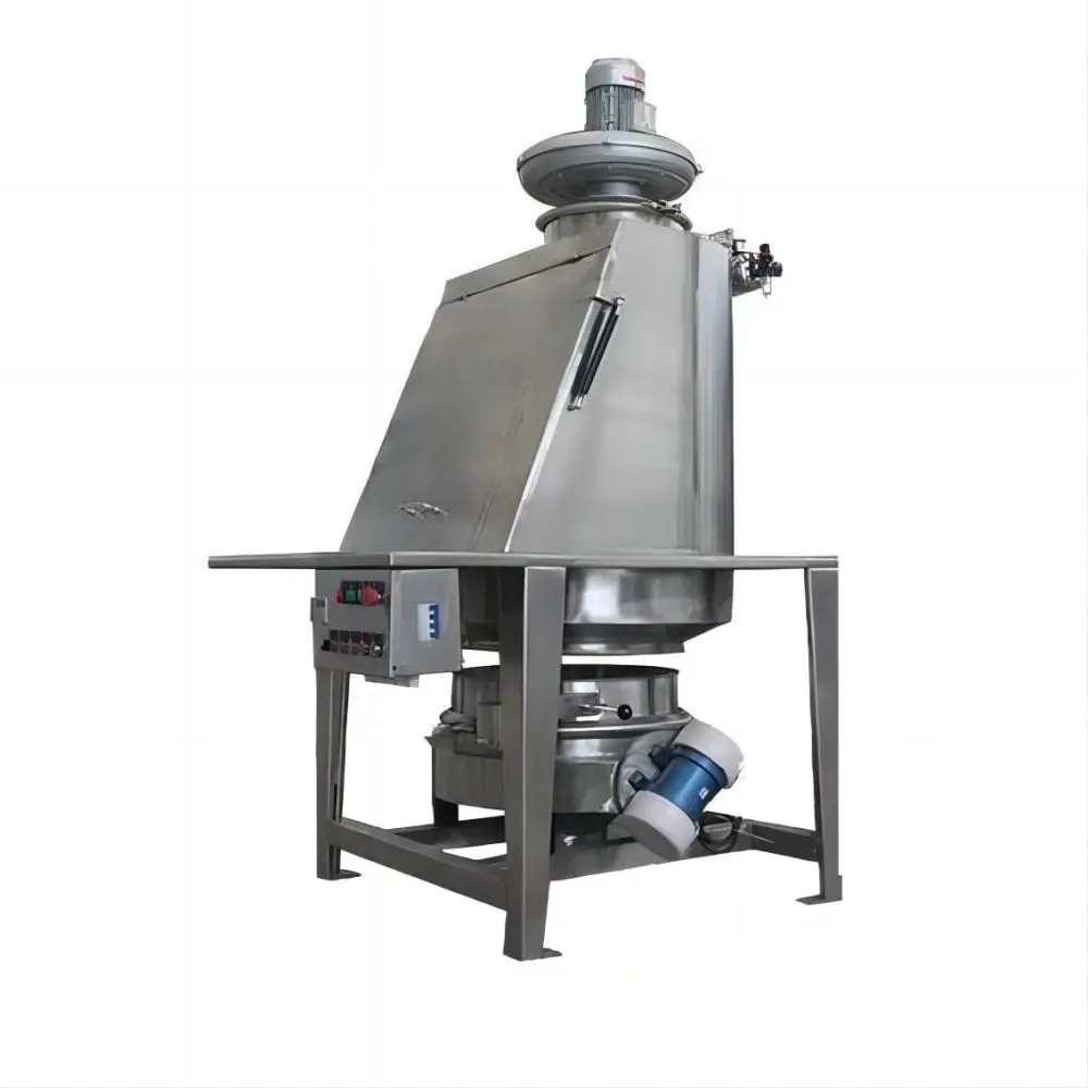 25Kg Bag Dumping Station Vibrating Feeder sieving machine dust-free feeding station