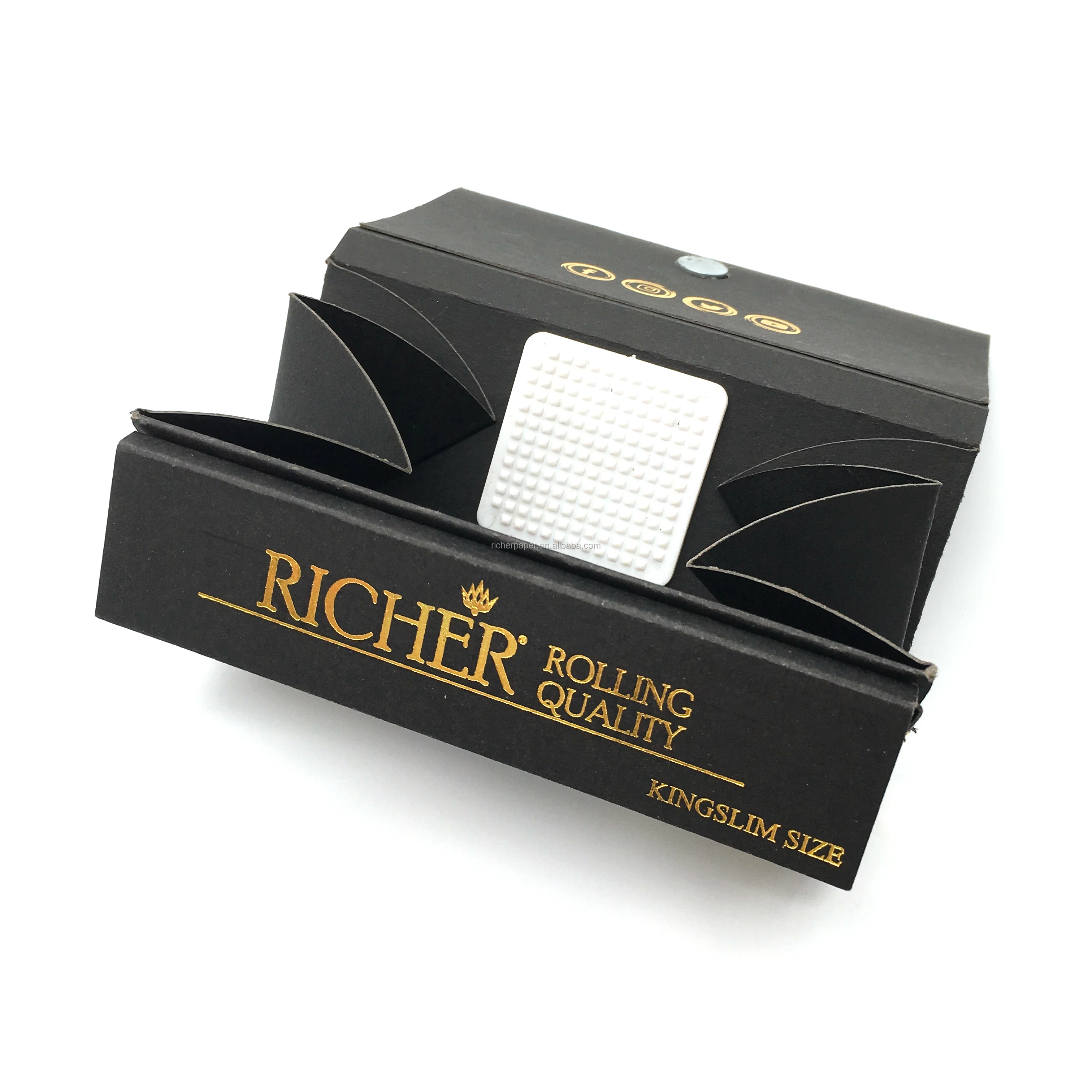 customized design unbleached/brown smoking Rolling Paper with tips