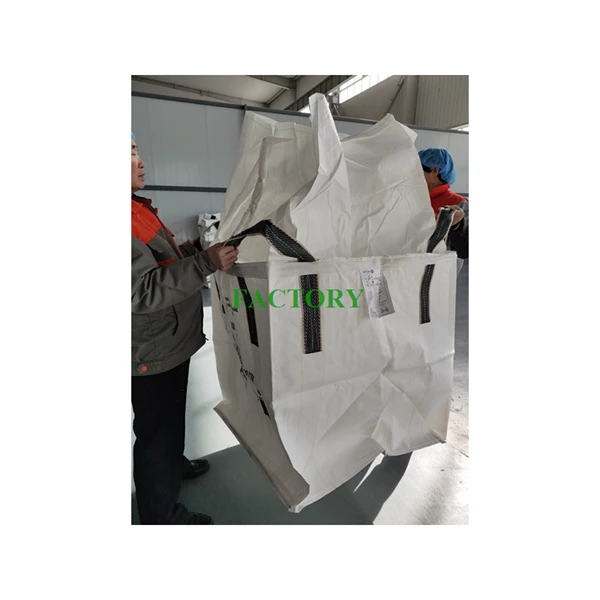 Heavy Duty Virgin PP Woven Cross Corner Single Two Loop Big Bag FIBC Jumbo  Bag