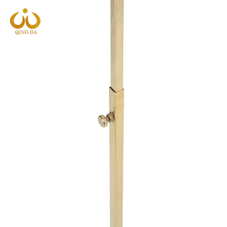 Factory shop polished stainless steel hand bags hanger handbag purse metal display stand rack gold holder display