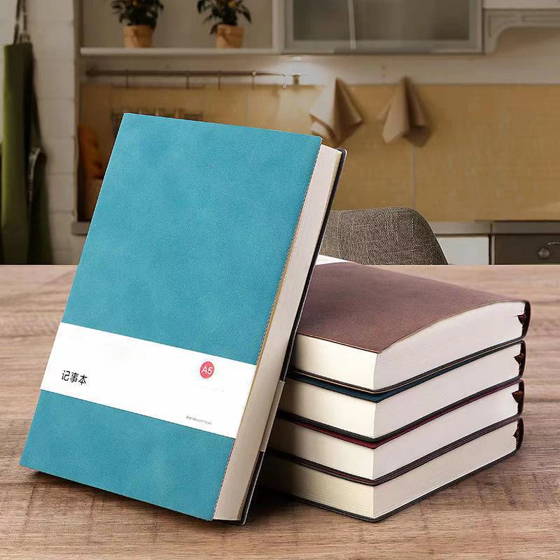 JX37 Hardcover Diary Custom Logo Journal Book Printing Leather Agenda Monthly Weekly Planner Notebook