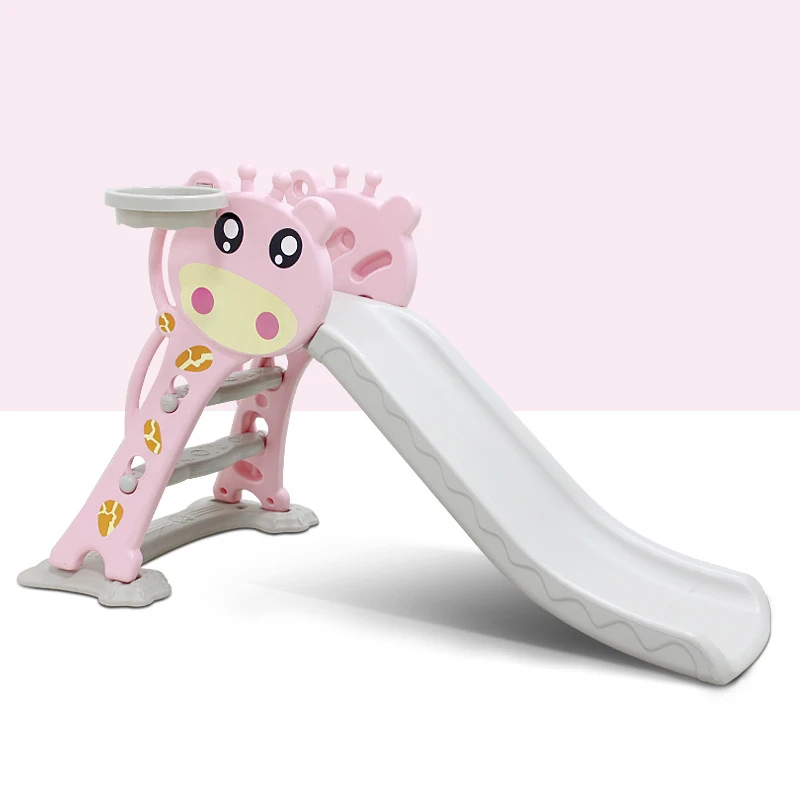 SL10 Kindergarten Children indoor combination plastic slide and swing set with 500 Pcs ball indoor playground equipment for kids