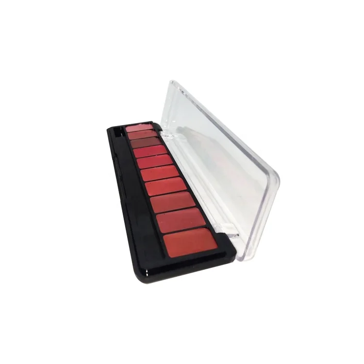 Professional lip makeup cosmetic nude lipstick palette red fashion color solid lipstick palette